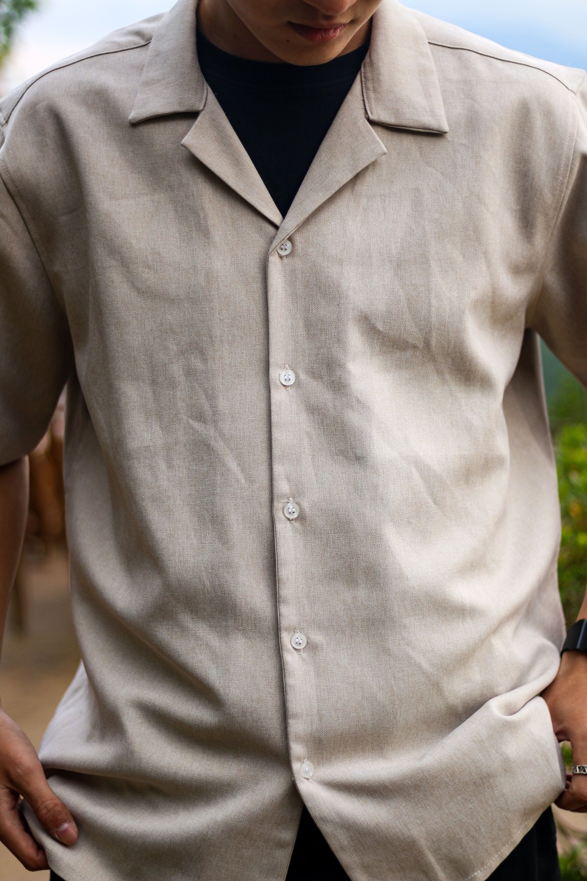 Relaxed summer shirt and shorts